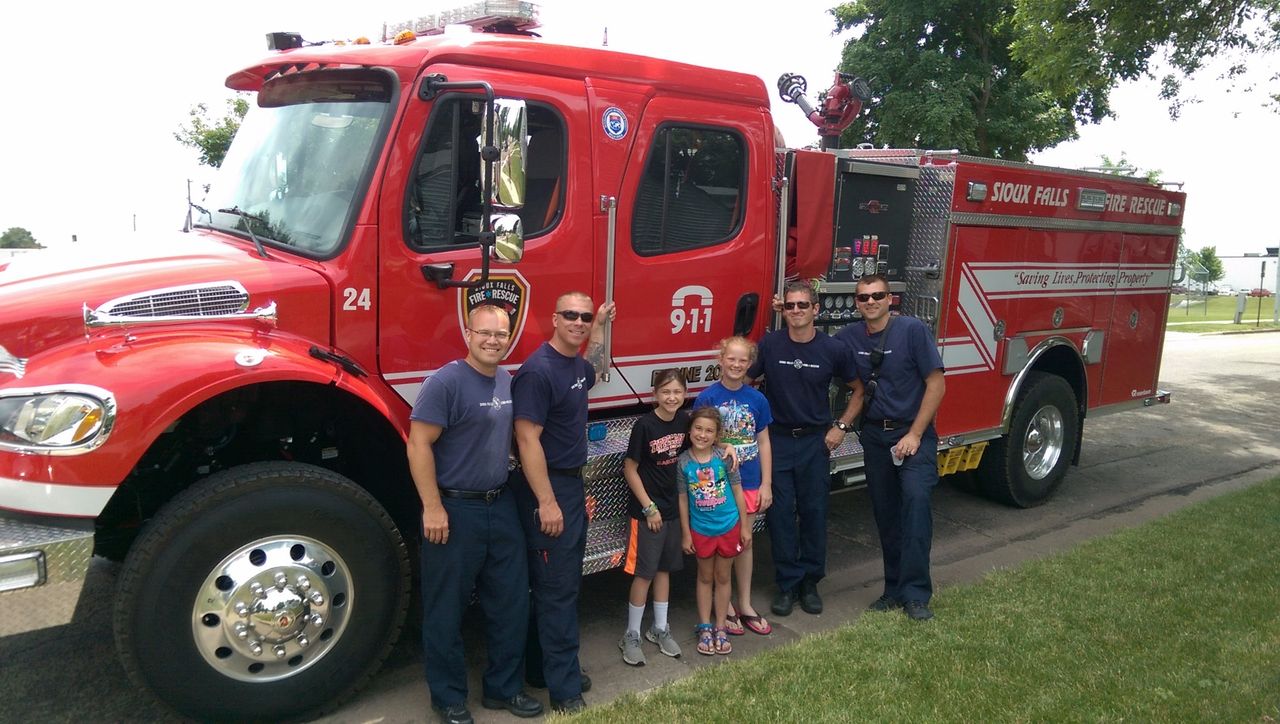 Firefighters and Lemonade