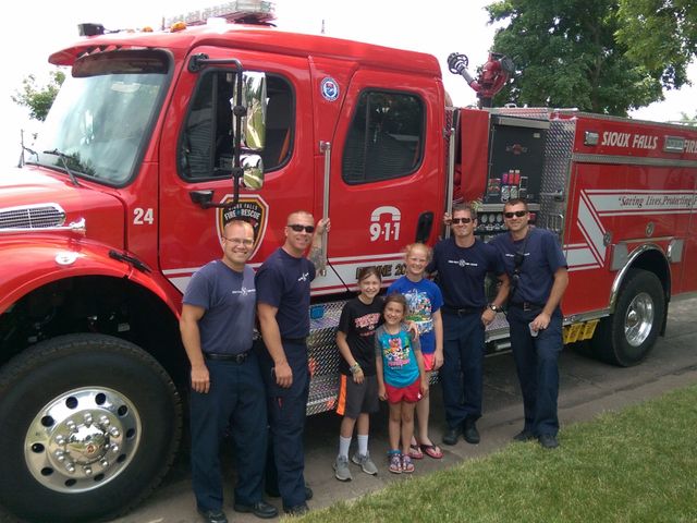 Firefighters and Lemonade