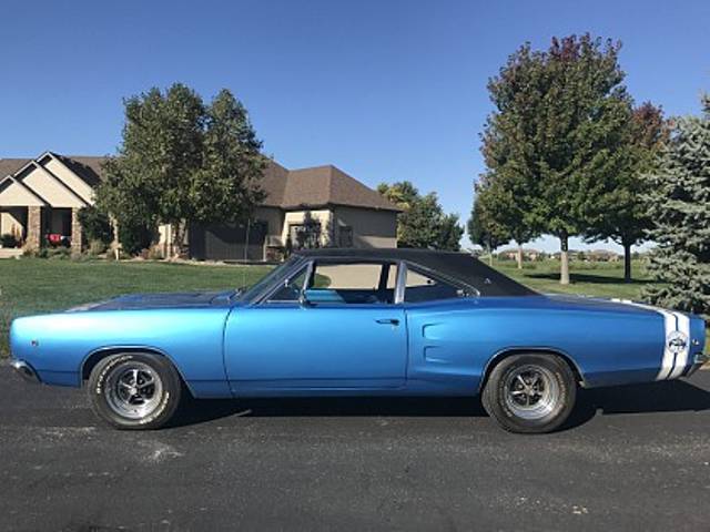 1968 Dodge Super Bee, Blue, Rear Wheel