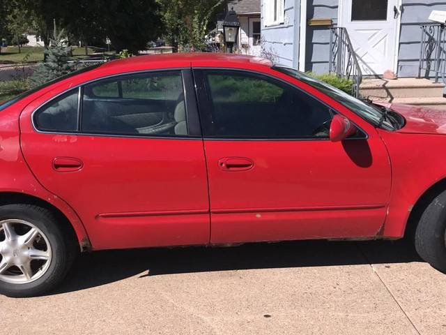 2000 Oldsmobile Alero GL, Red & Orange, Front Wheel