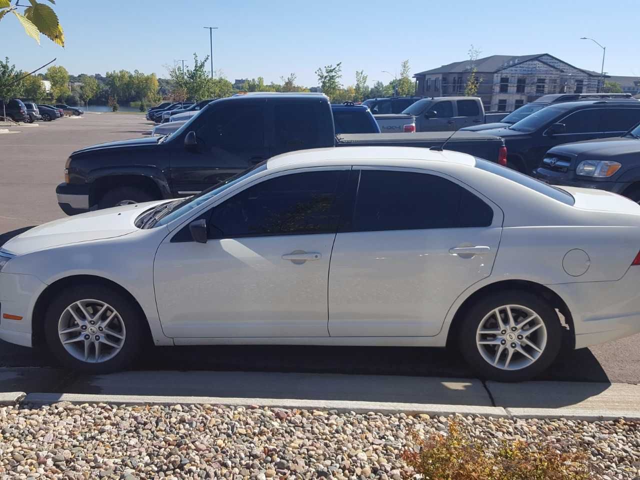 2012 Ford Fusion S | Tea, SD, White Suede (White), Front Wheel