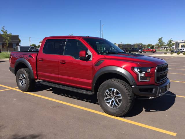 2017 Ford F-150 Raptor, Ruby Red Metallic Tinted Clearcoat (Red & Orange), 4x4