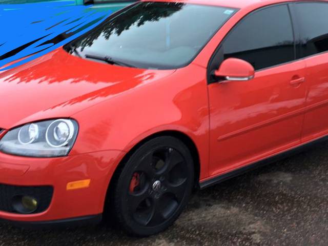 2009 Volkswagen GTI Base, Tornado Red (Red & Orange), Front Wheel