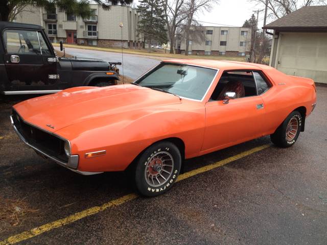 1971 AMC Javelin, Orange, Rear Wheel