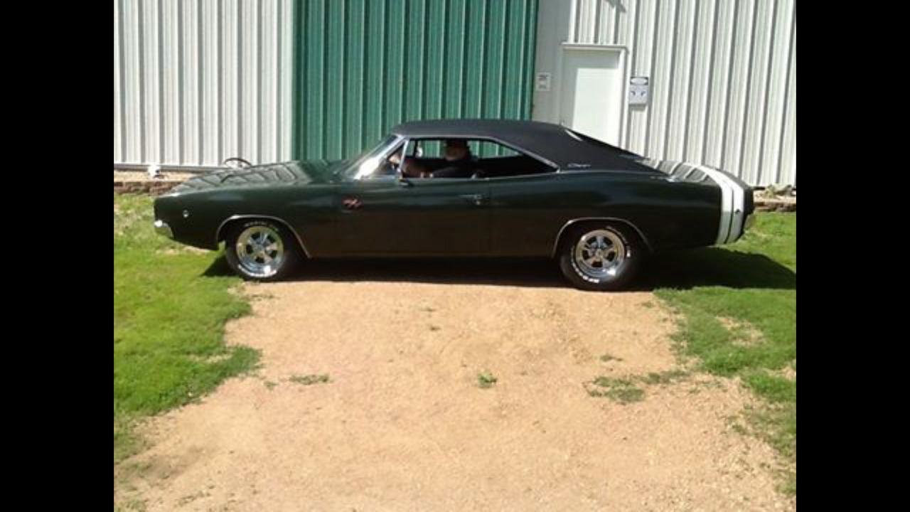 1968 Dodge Charger | Hartford, SD, Dark Green, Rear Wheel