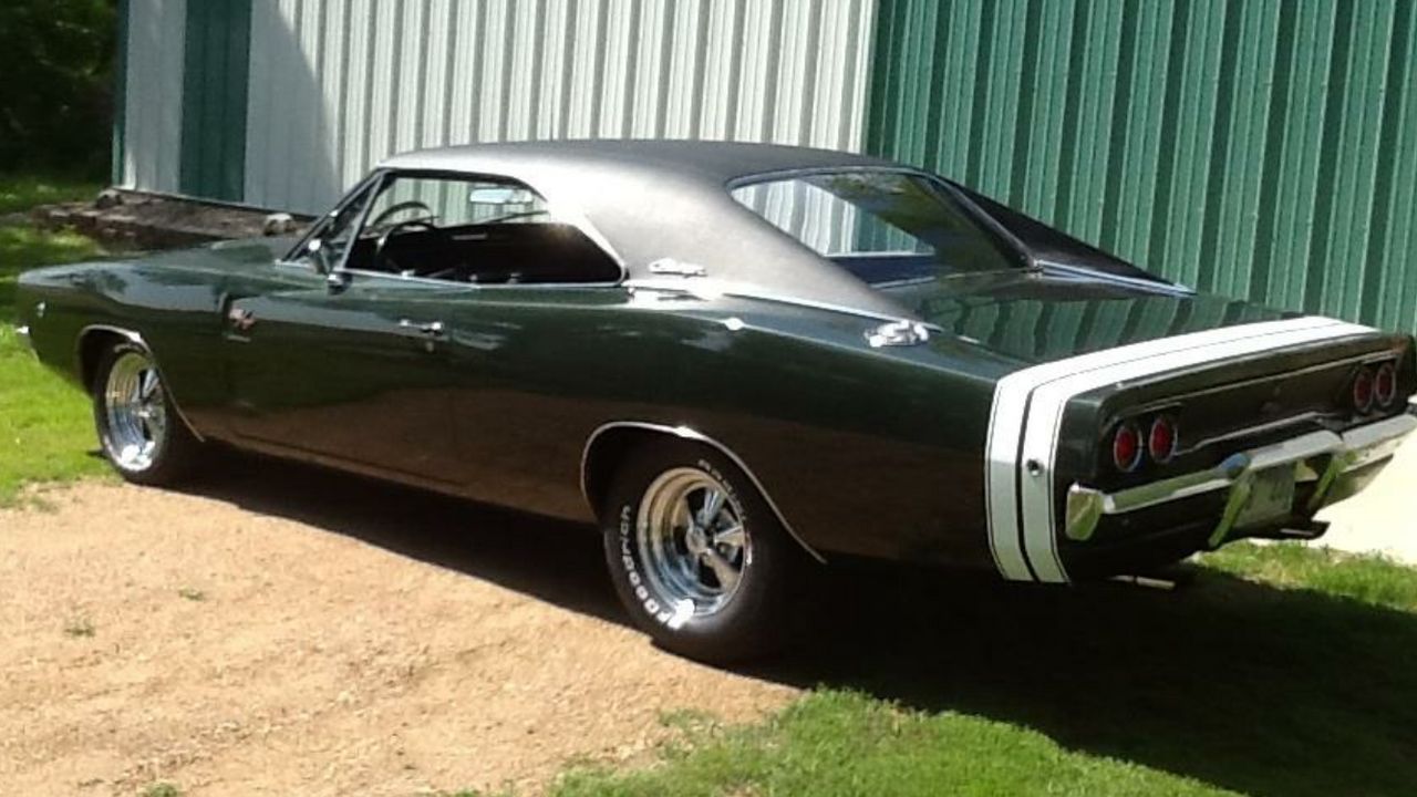 1968 Dodge Charger | Hartford, SD, Dark Green, Rear Wheel