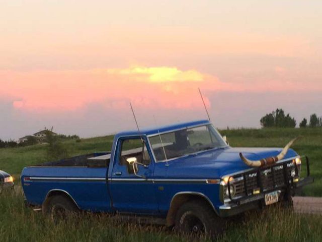 1973 Ford F-100, Blue, 4x4