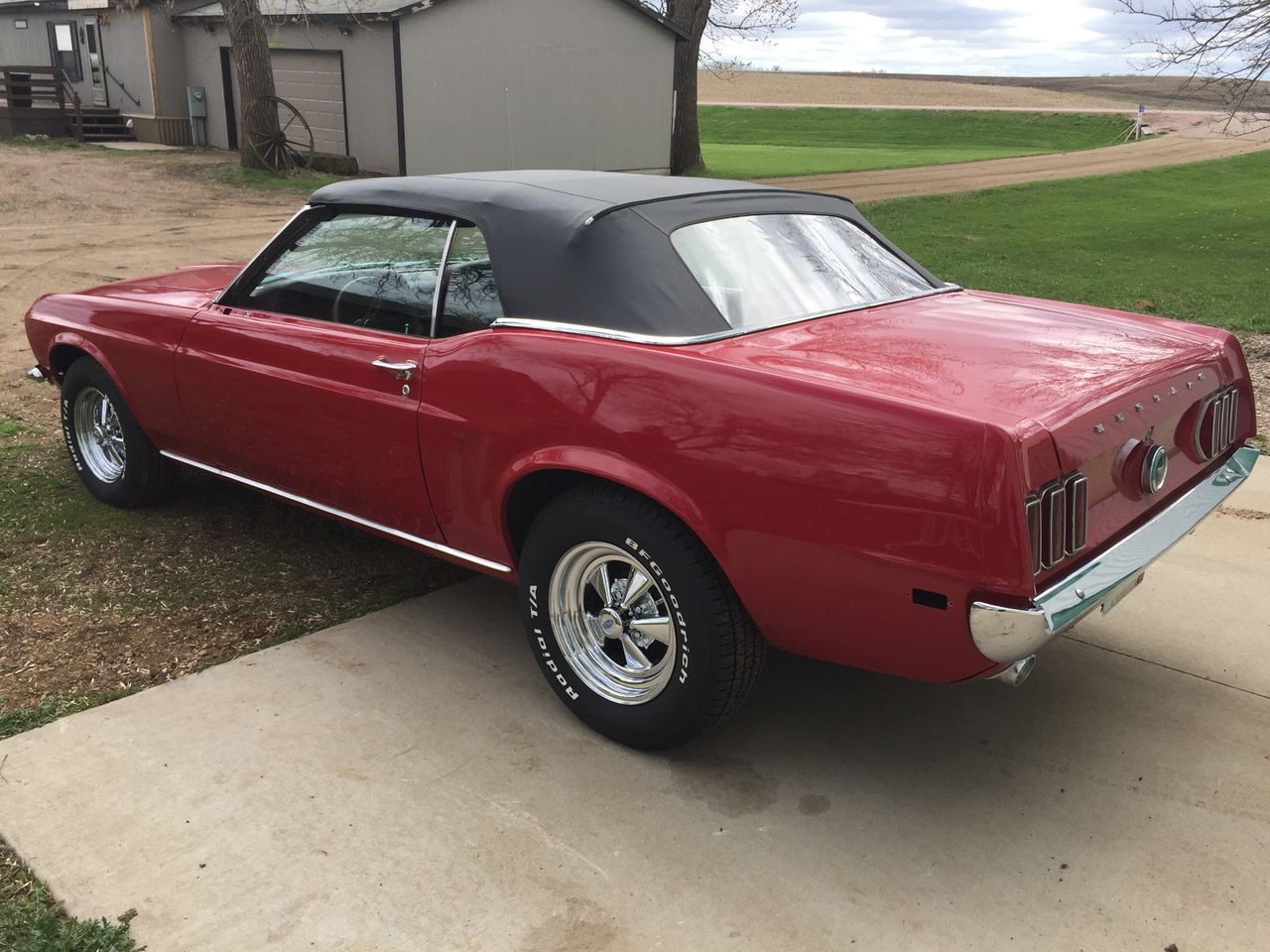 1969 Ford Mustang | Hartford, SD, Red & Orange, Rear Wheel