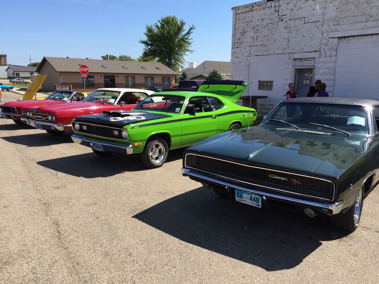 1969 Ford Mustang | Hartford, SD, Red & Orange, Rear Wheel