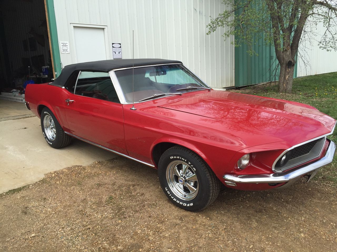 1969 Ford Mustang | Hartford, SD, Red & Orange, Rear Wheel