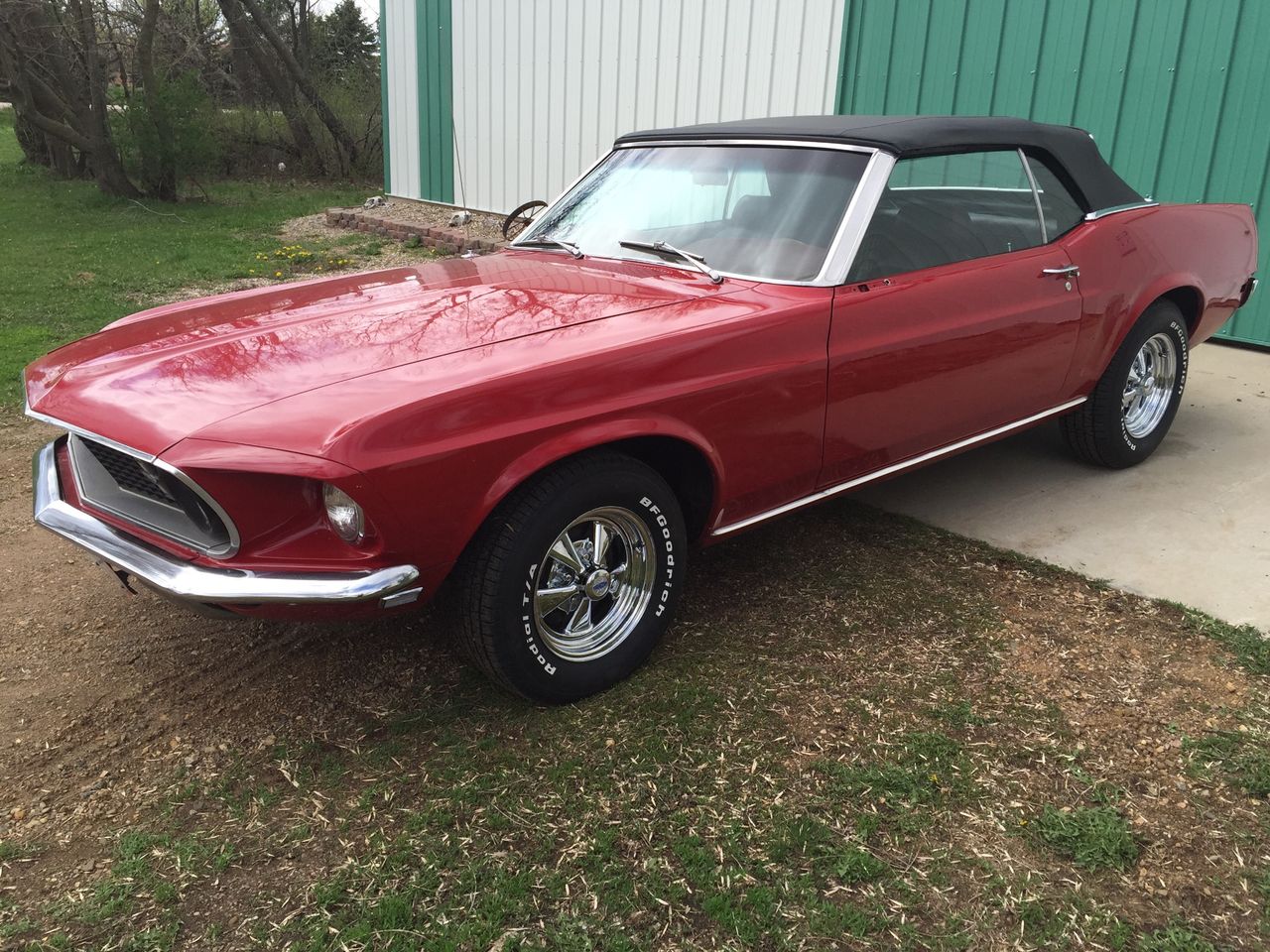 1969 Ford Mustang | Hartford, SD, Red & Orange, Rear Wheel