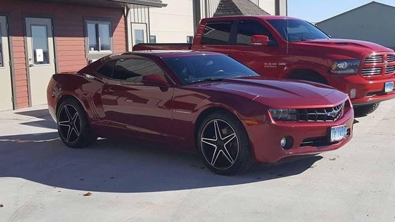 2010 Chevrolet Camaro LS | Sioux Falls, SD, Victory Red (Red & Orange), Rear Wheel