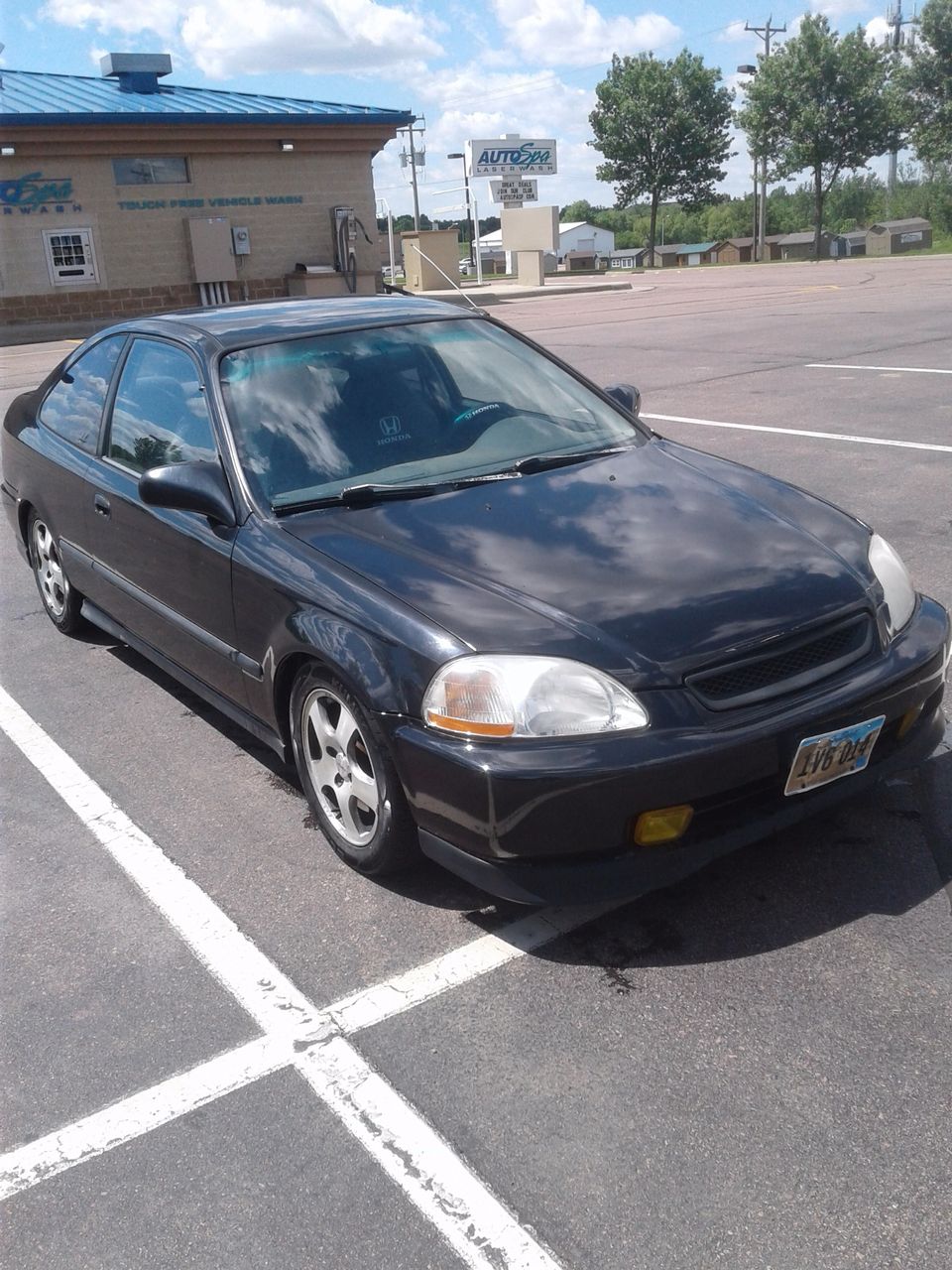 1997 Honda Civic HX | Sioux Falls, SD, Black Currant Pearl Metallic (Black), Front Wheel