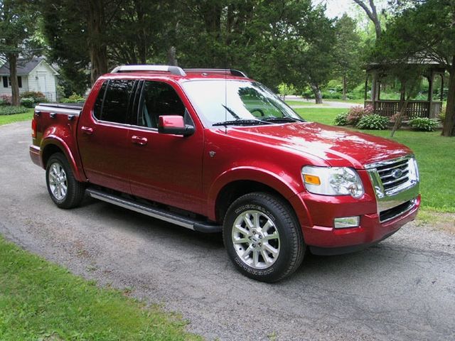 2007 Ford Explorer Sport Trac Limited, Red Fire Clearcoat (Red & Orange), 4 Wheel