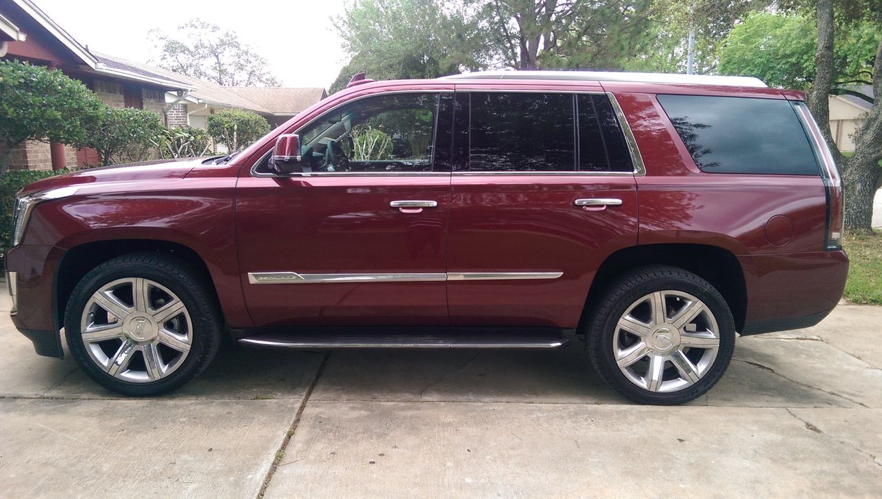 2016 Cadillac Escalade Luxury Collection | Missouri City, TX, Red Passion Tintcoat (Red & Orange), Rear Wheel
