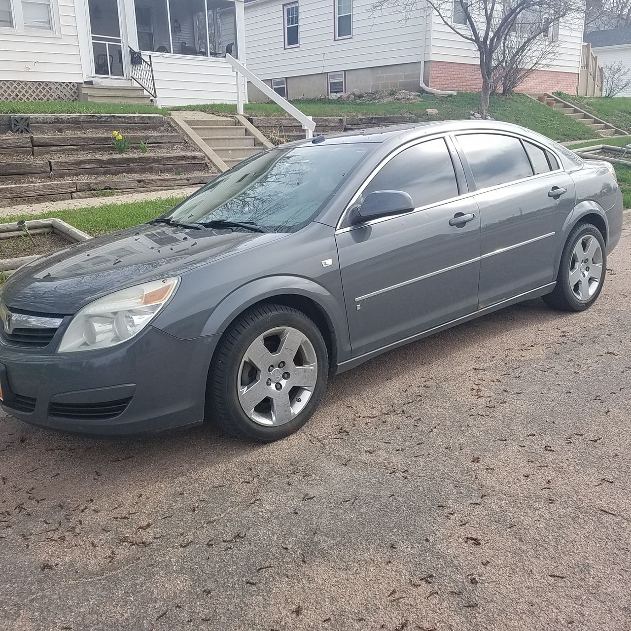 2007 Saturn Aura | Sioux Falls, SD, Techno Gray (Gray), Front Wheel