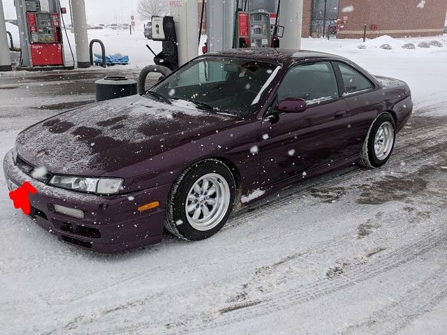 1997 Nissan 240SX SE, Reddish Purple Pearl Metallic (Red & Orange), Rear Wheel