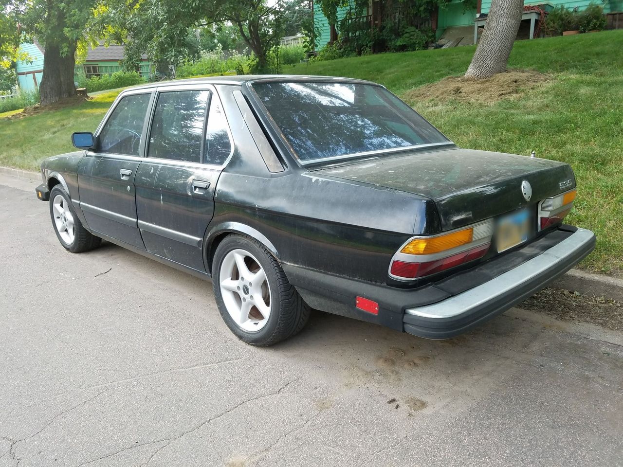1986 BMW 5 Series 535i | Sioux Falls, SD, Black, Rear Wheel
