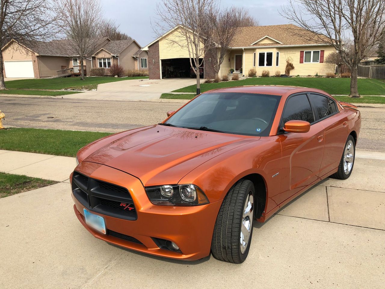 2011 Dodge Charger R/T | Sioux Falls, SD, Toxic Orange Pearl Coat (Red & Orange), Rear Wheel