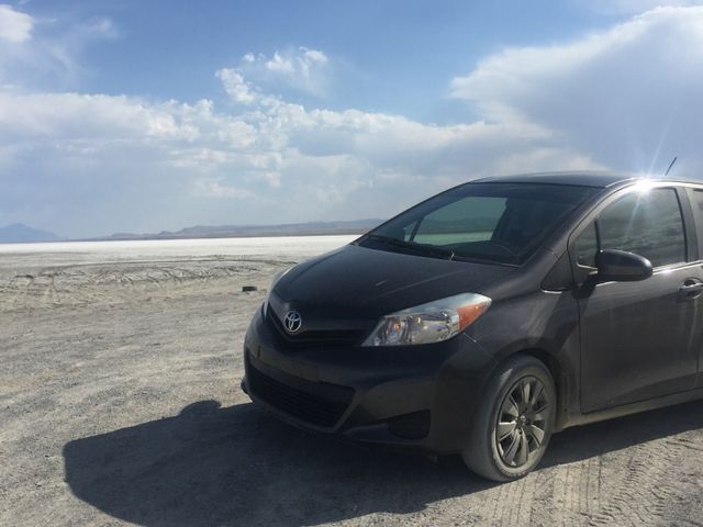 2012 Toyota Yaris, Magnetic Gray Metallic (Gray), Front Wheel