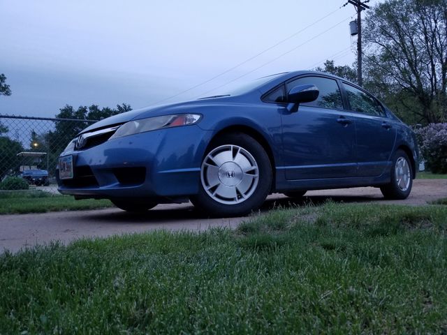 2009 Honda Civic Hybrid, Atomic Blue Metallic (Blue), Front Wheel
