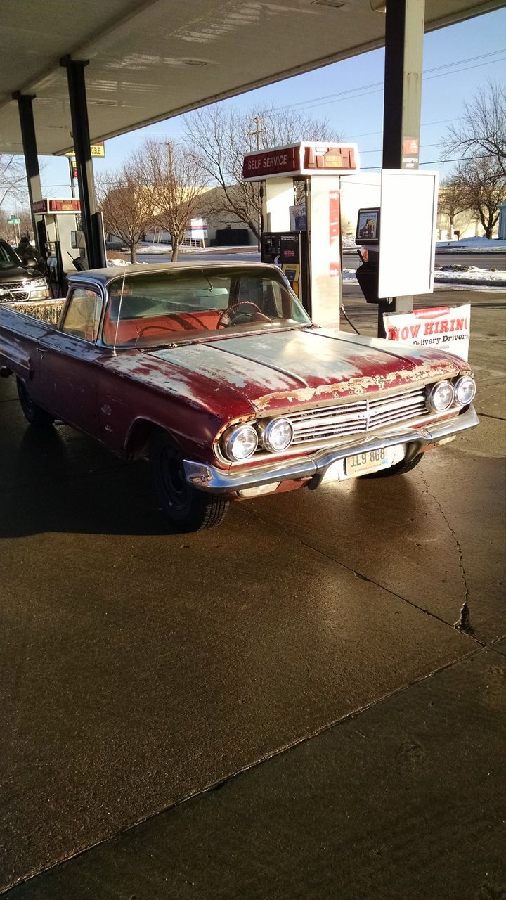 1960 Chevrolet El Camino Biscayne | Sioux Falls, SD, Red & Orange, Rear Wheel