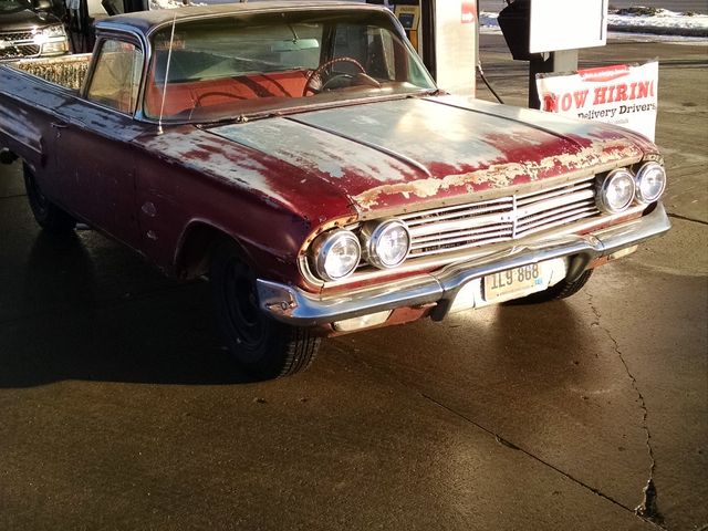 1960 Chevrolet El Camino Biscayne, Red & Orange, Rear Wheel