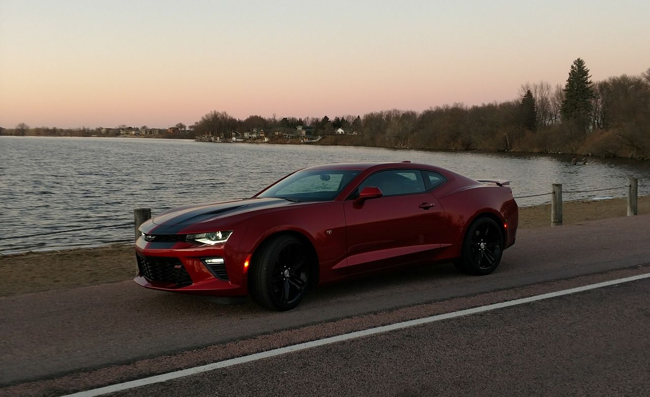 2017 Chevrolet Camaro SS | Sioux Falls, SD, Garnet Red Tintcoat (Red & Orange), Rear Wheel