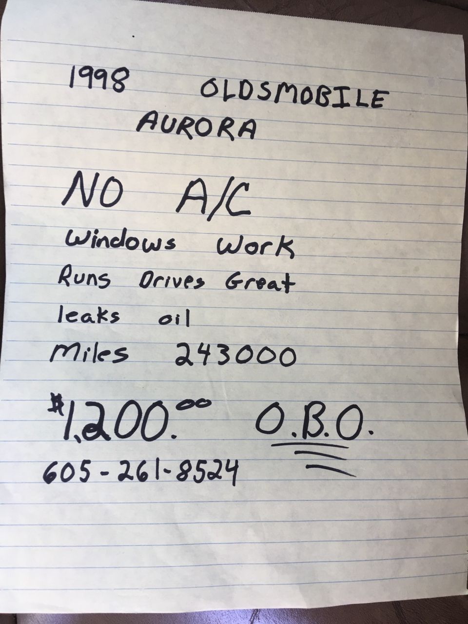 1998 Oldsmobile Aurora Base | Sioux Falls, SD, Medium Dark Blue (Blue), Front Wheel