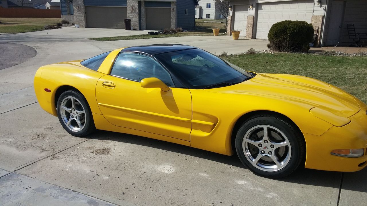 2004 Chevrolet Corvette Base | Sioux Falls, SD, Millennium Yellow (Yellow), Rear Wheel