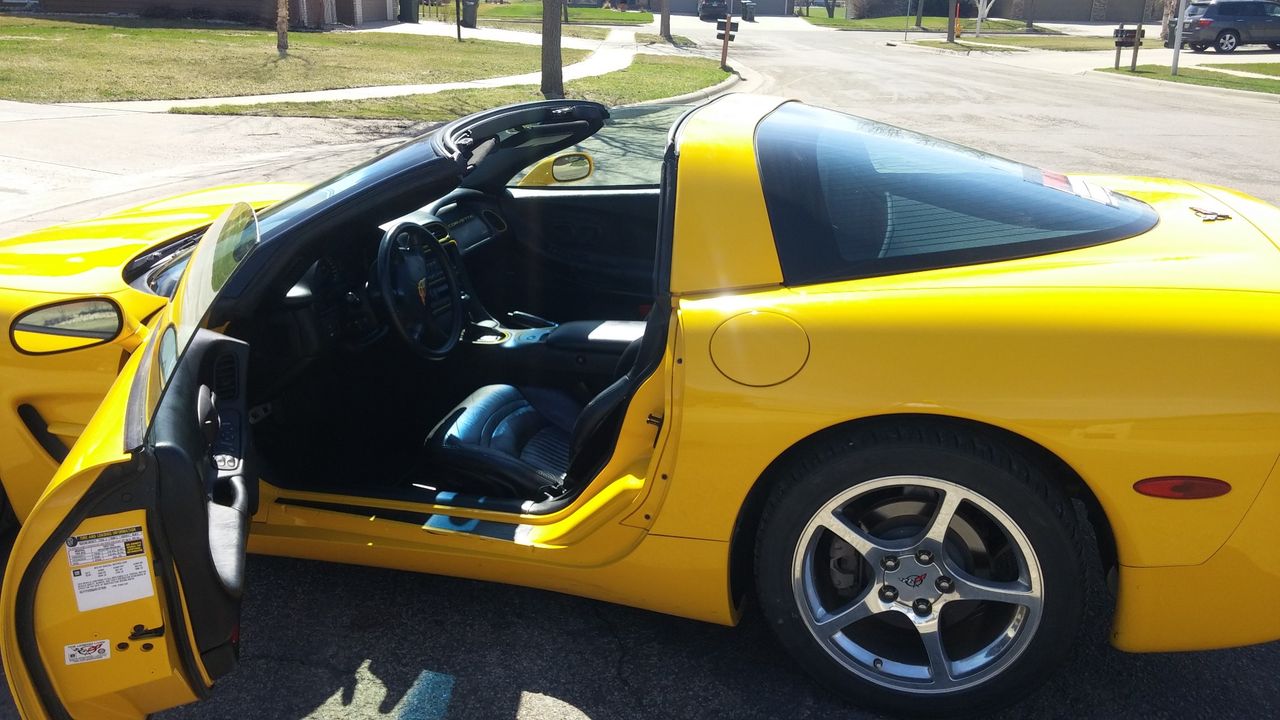 2004 Chevrolet Corvette Base | Sioux Falls, SD, Millennium Yellow (Yellow), Rear Wheel