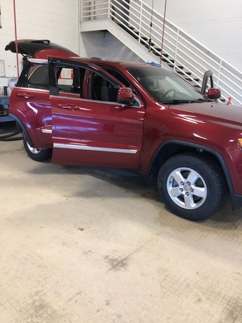 2012 Jeep Grand Cherokee Laredo | Sioux Falls, SD, Deep Cherry Red Crystal Pearl Coat (Red & Orange), 4x4