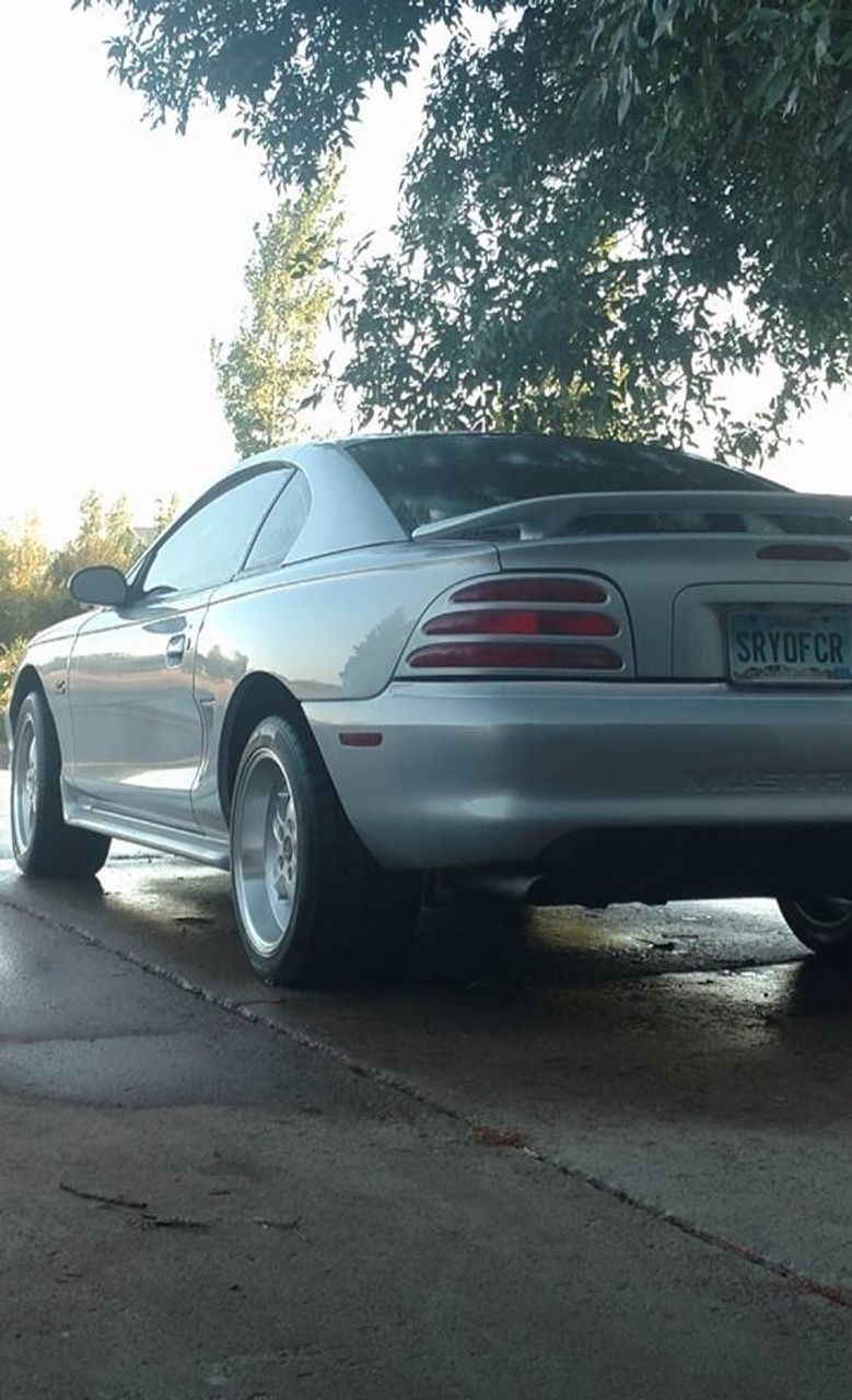 1995 Ford Mustang GT | Harrisburg, SD, Medium Opal Metallic (Gray), Rear Wheel