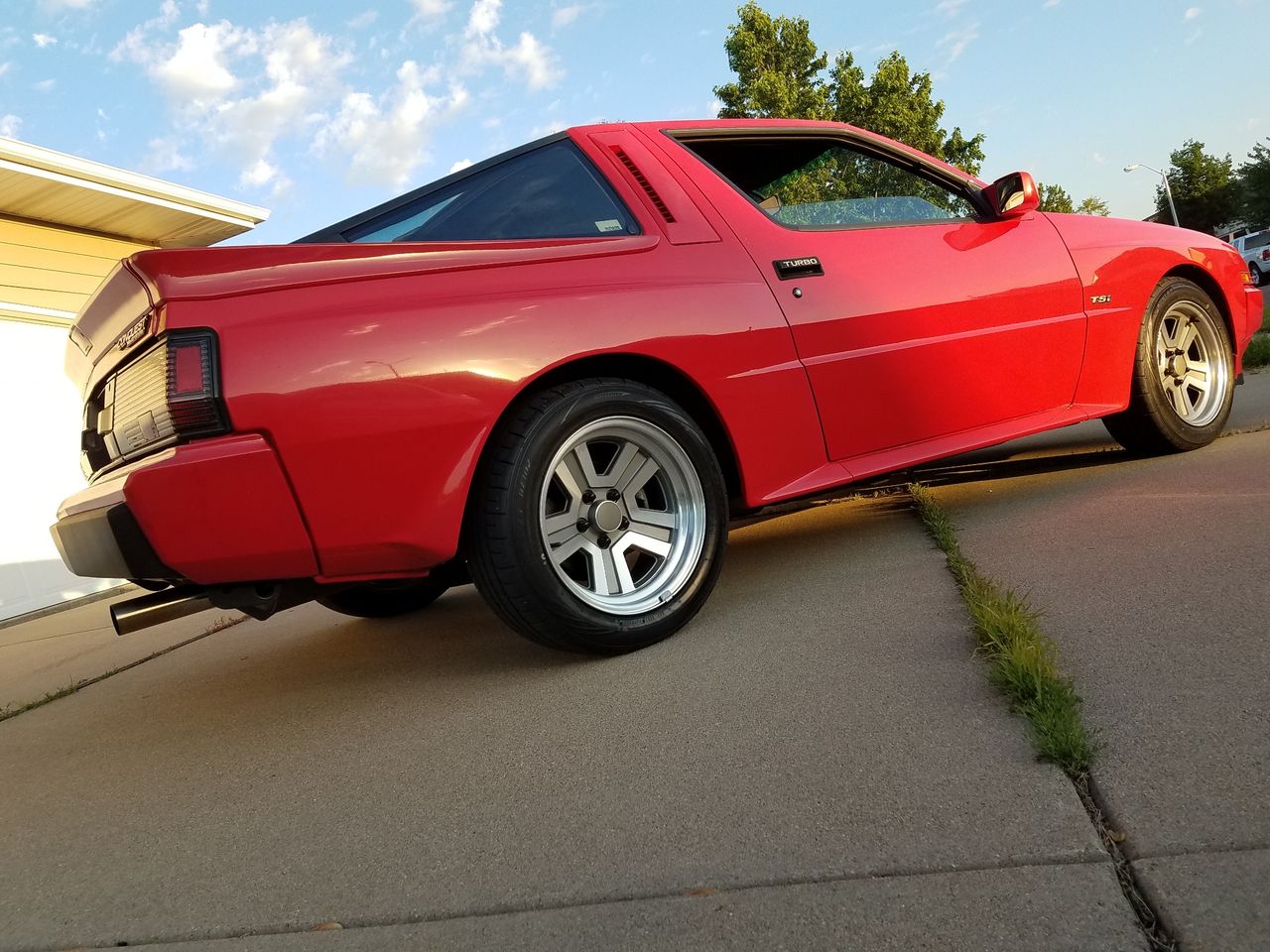 1986 Dodge Conquest TSi Turbo | Sioux Falls, SD, Red & Orange, Rear Wheel