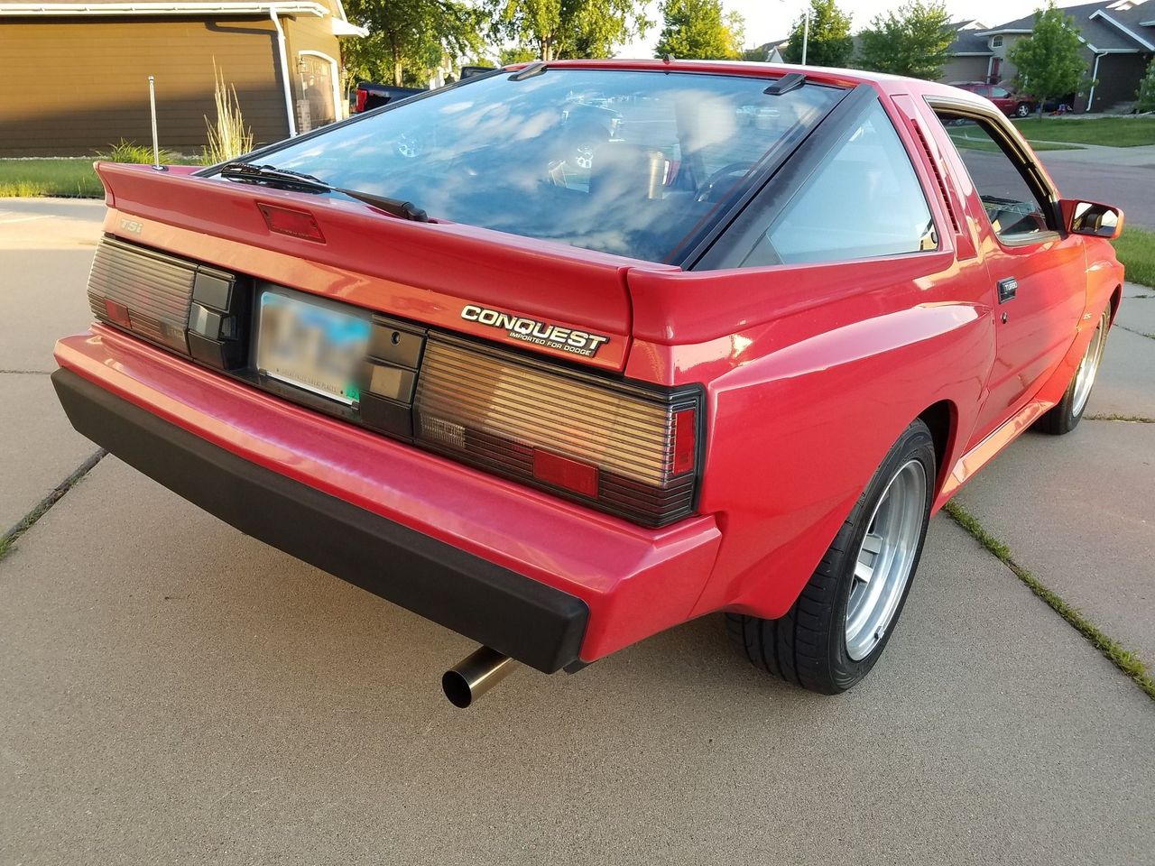 1986 Dodge Conquest TSi Turbo | Sioux Falls, SD, Red & Orange, Rear Wheel