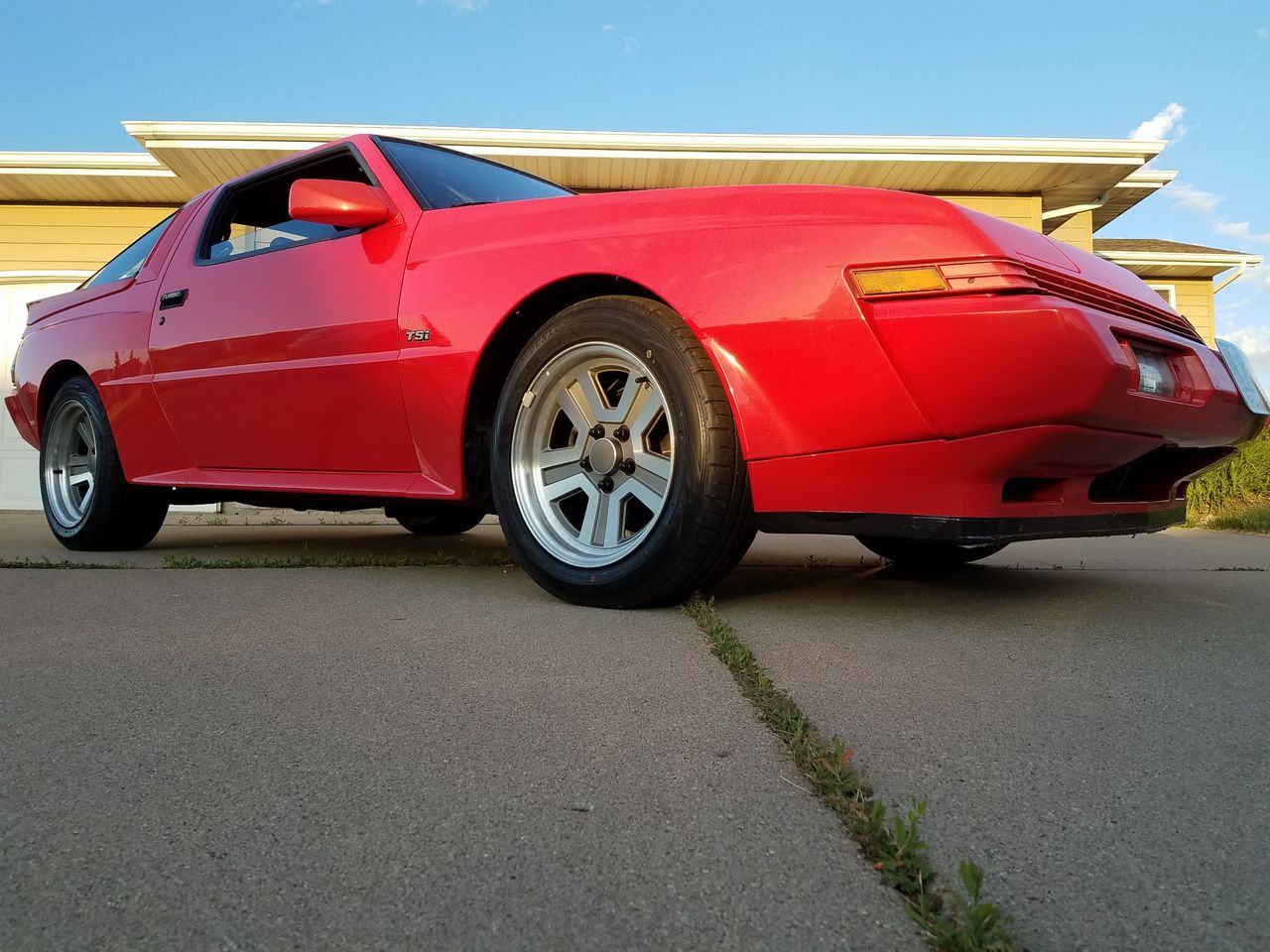 1986 Dodge Conquest TSi Turbo | Sioux Falls, SD, Red & Orange, Rear Wheel