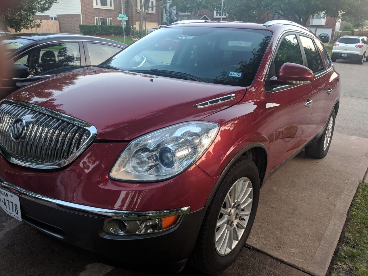 2012 Buick Enclave Leather | Katy, TX, Crystal Red Tintcoat (Red & Orange), Front Wheel