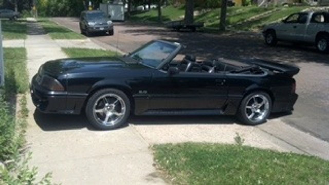 1993 Ford Mustang GT | Sioux Falls, SD, Black Clearcoat (Black), Rear Wheel