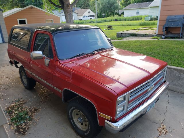 1987 Chevrolet Blazer Silverado, Red & Orange, 4 Wheel