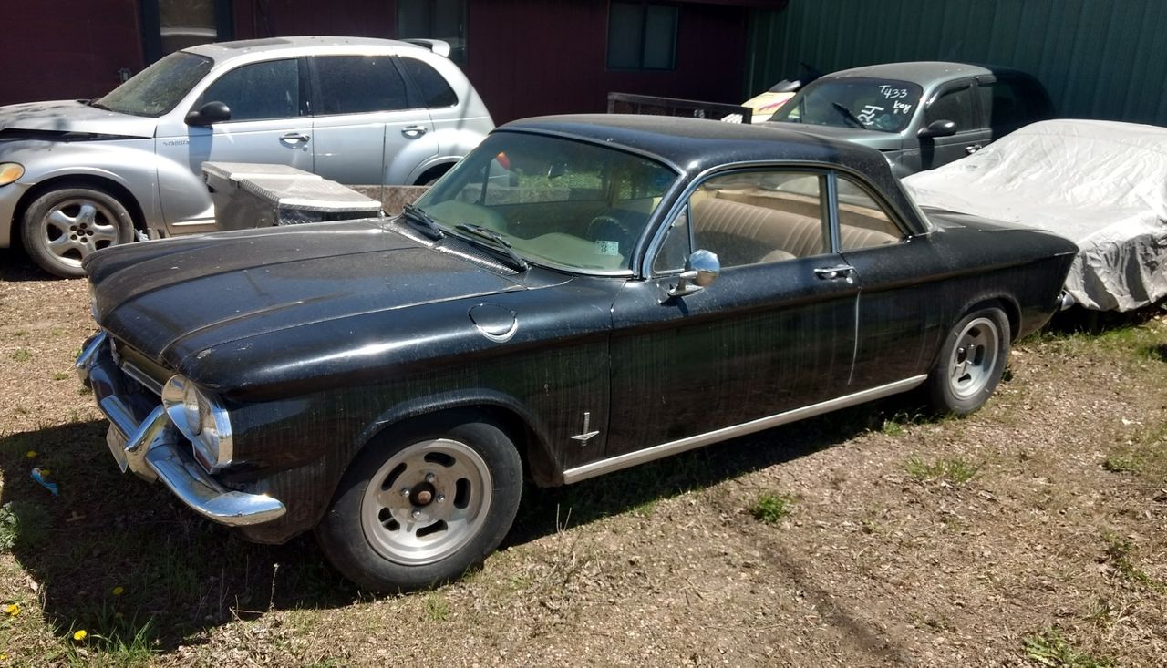 1962 Chevrolet Corvair Monza | Sioux Falls, SD, Black, Rear Wheel