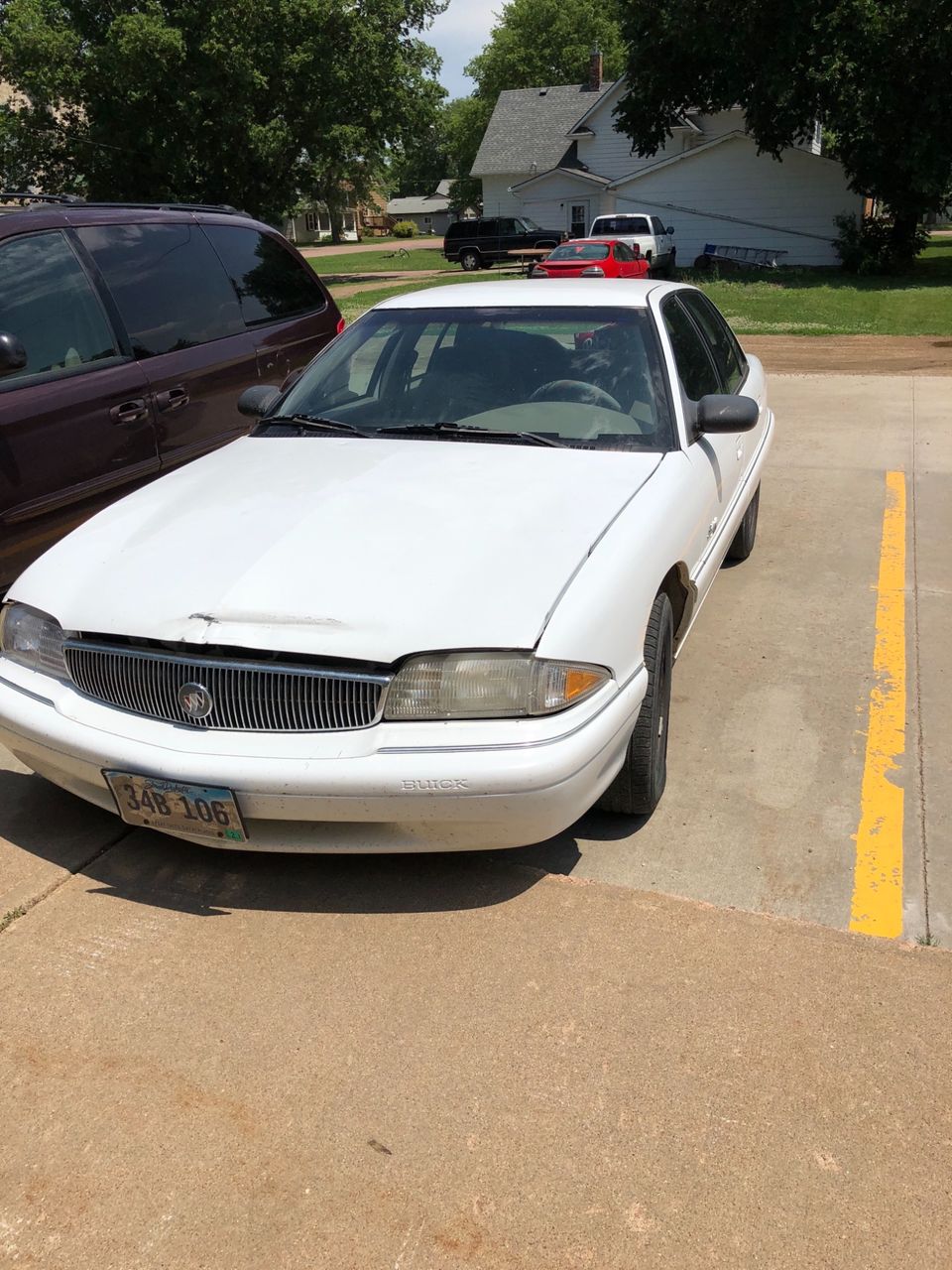 1997 Buick Skylark Custom | Alexandria, SD, White (White), Front Wheel