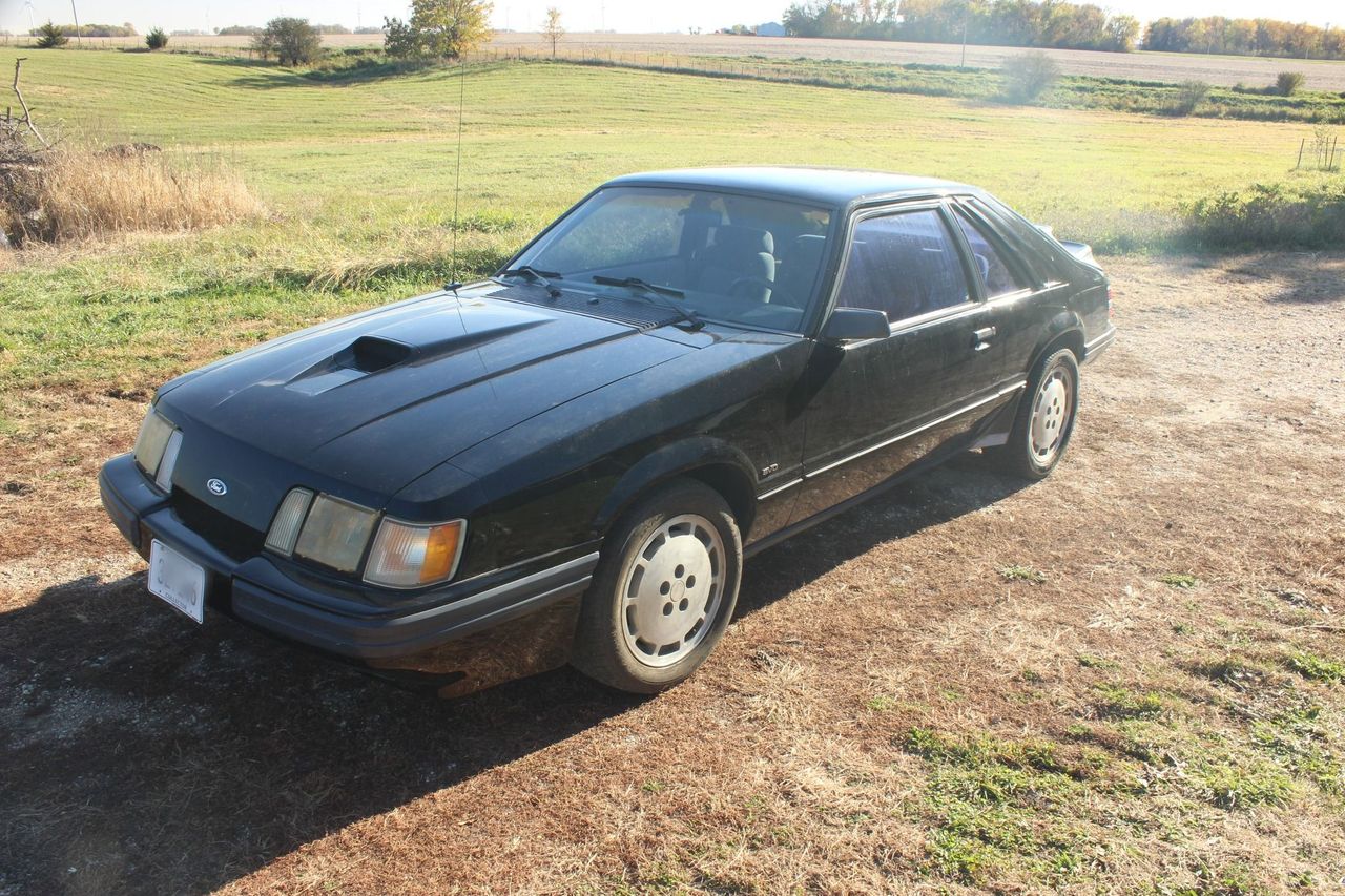 1986 Ford Mustang SVO Turbo | Sioux Falls, SD, Black, Rear Wheel