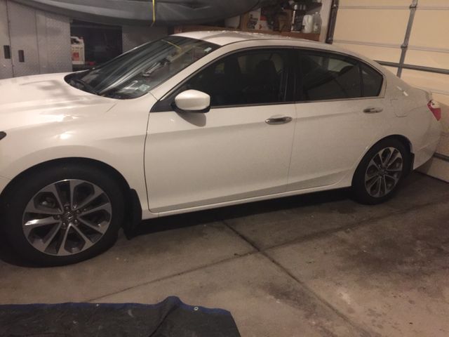 2015 Honda Accord Sport, White Orchid Pearl (White), Front Wheel