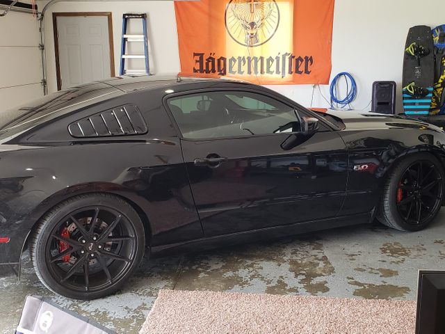 2014 Ford Mustang GT, Black (Black), Rear Wheel