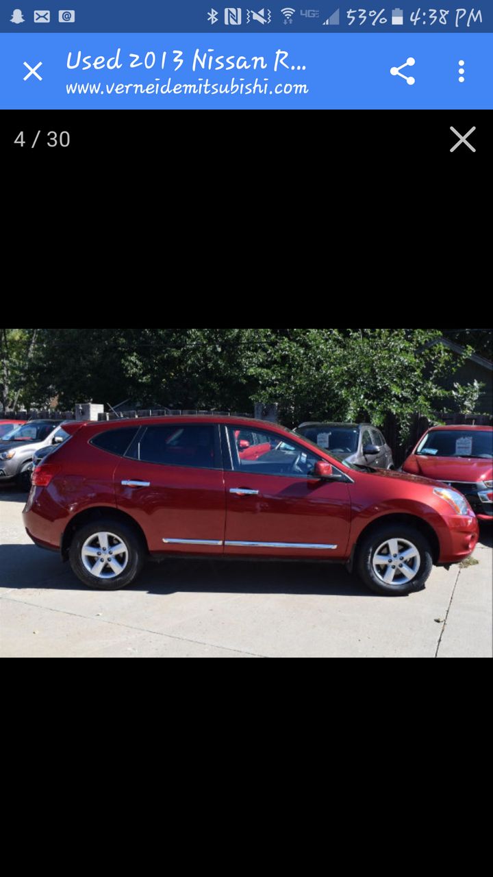 2013 Nissan Rogue S | Sioux Falls, SD, Cayenne Red (Red & Orange), All Wheel