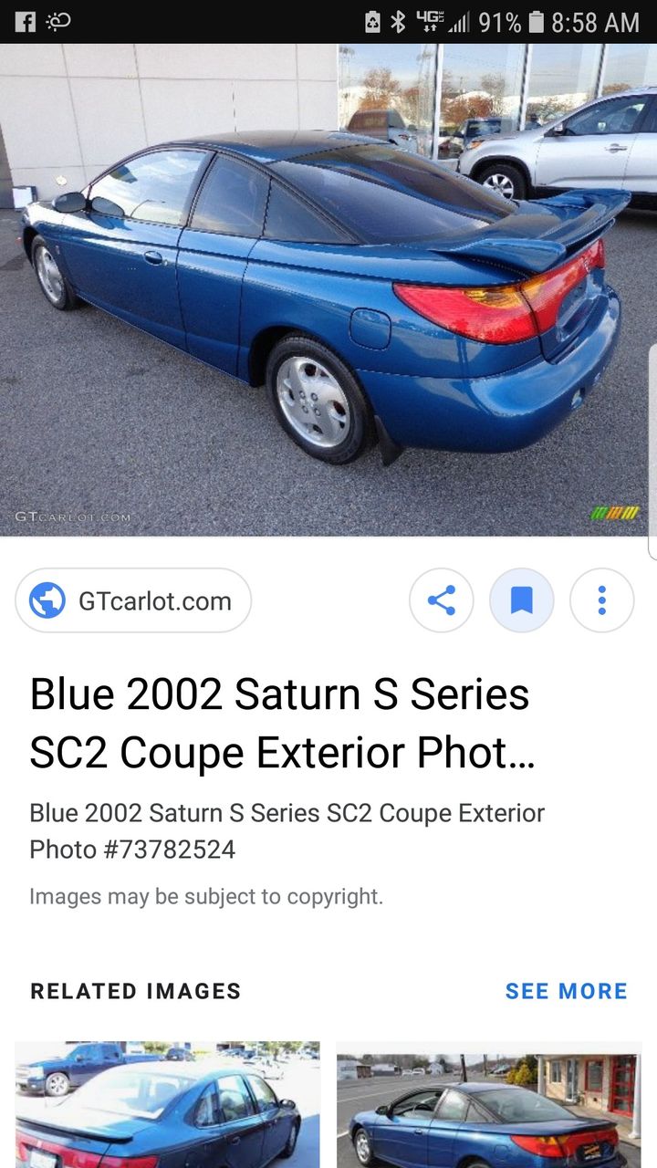 2002 Saturn S-Series | Brandon, SD, Blue (Blue), Front Wheel