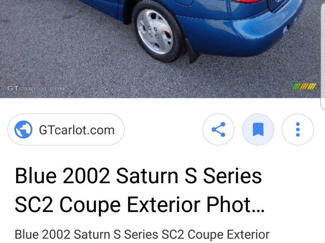 2002 Saturn S-Series, Blue (Blue), Front Wheel