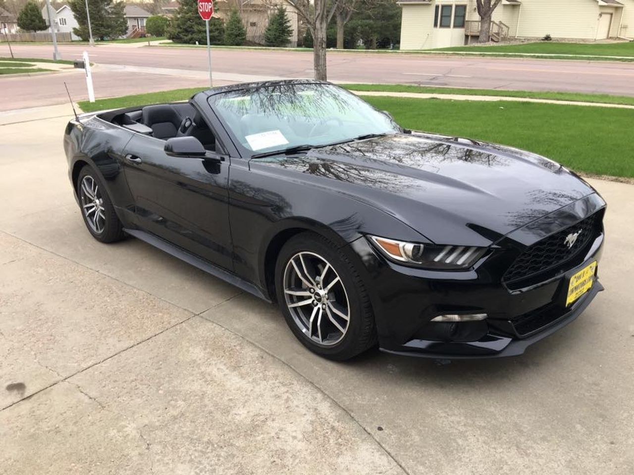 2015 Ford Mustang EcoBoost | Sioux Falls, SD, Black (Black), Rear Wheel