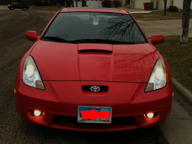 2002 Toyota Celica GT-S, Absolutely Red (Red & Orange), Front Wheel