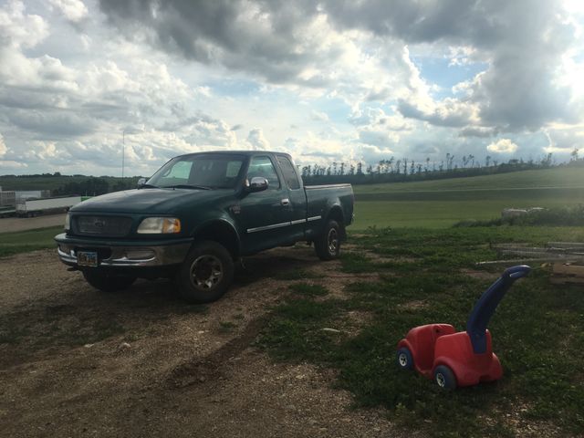 1998 Ford F-250, Dark Green